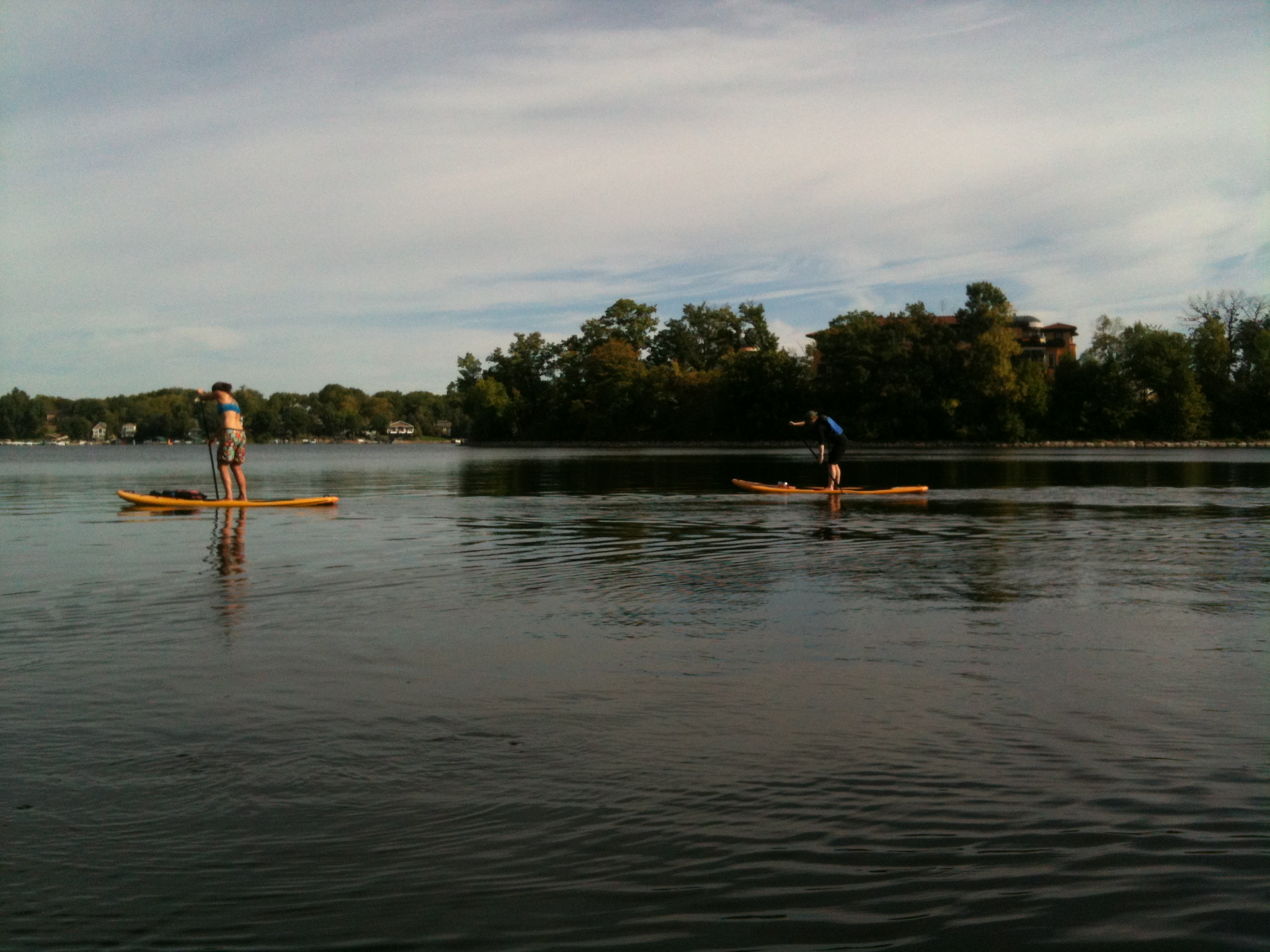 cBoard Stand Up Paddleboard Lessons SUP Yoga Lake Excelsior